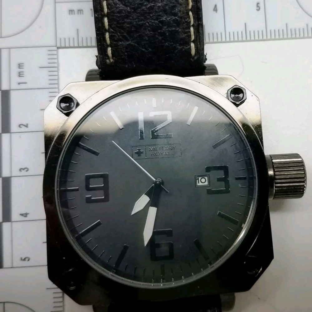 GREAT MILITARY ROYALE WATCH BLACK BUFFALO STRAP